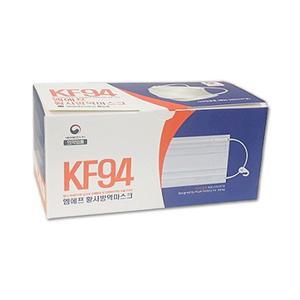 식약처인증 국산 KF94 고리형 MF 황사방역마스크 50매 화이트