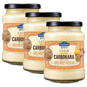 폰타나 라치오 베이컨 까르보나라 파스타소스, 430g, 3개