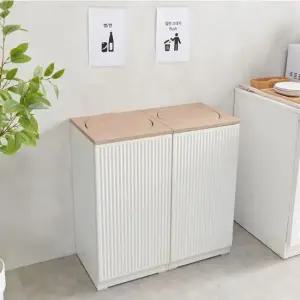 모노 템바보드 휴지통 스윙형 2P 세트 더스트박스 쓰레기통 분리수거함 다용도함