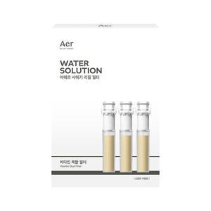 아에르 워터 솔루션 콰트로 필터 샤워기, 리필, 비타민(자몽향), 1개