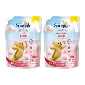 스너글 초고농축 섬유유연제 실내건조 멜로우 선샤인 리필, 2.6L, 2개