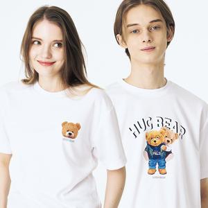 베르디베어 빅사이즈 화이트 반팔티 남자 여자 티셔츠 남성 여성 쿨론티 기능성 냉감티 쿨티 커플티