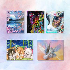 DIY 보석십자수 풍경 종교 꽃 해바라기 패브릭형시리즈모음