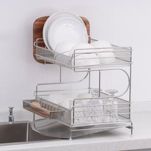 에넥스 킹 올스텐 304 대한민국 식기건조대 2단 세로형 설거지 그릇 건조대 싱크대선반