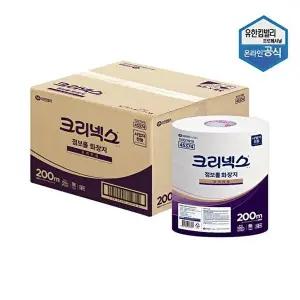 [유한킴벌리]크리넥스 점보롤 화장지 200m 3롤 x 4팩 100프로 천연펄프 45374