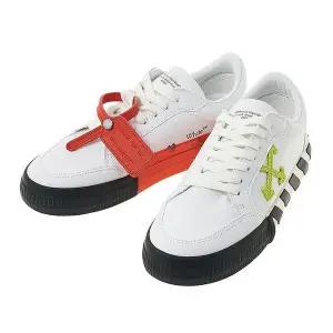 [오프화이트] 남성 애로우 로우탑 스니커즈 화이트 라임 53232995