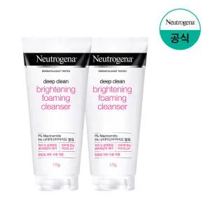 [뉴트로지나/공식] 딥클린 브라이트닝 클렌저 175g x2개/훼이셜 클렌저 200mlx3개/클렌징폼/저자극약산성/더마클렌징