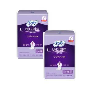 쏘피 바디피트 안심 420 슈퍼롱 20x2팩 오버나이트 생리대