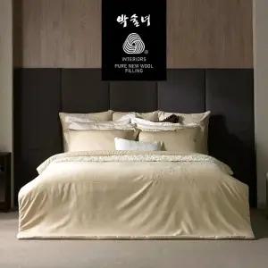 [박술녀] 호주산 양모 순면 이불 침구세트 K킹 (작품명 연화) 선물추천