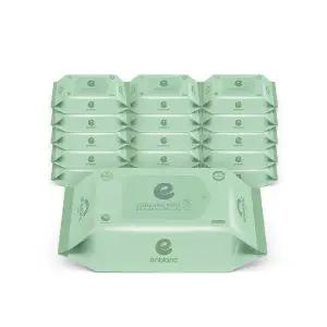 [앙블랑] 프리미엄물티슈 민트 휴대리필형 20매x16팩