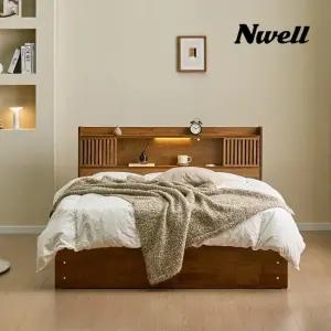 베드 아몬드LED 2단 수납형 침대 K 프레임