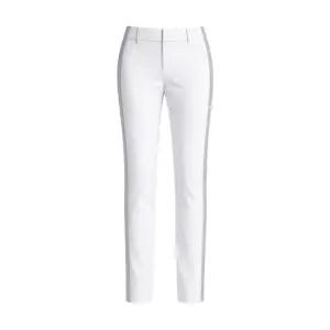 UA 우븐 러닝 여자 골프 등산 긴바지 출퇴근 팬츠 화이트 1362772-100