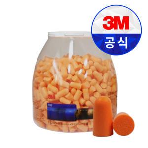 3M 귀마개 1100B 500P 보틀 리필 소음 방지 수면 이어플러그 차단 코골이 층간소음 귀방수 비행기 대용량