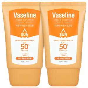 C2Y 바세린 에센스 선크림 50ml 2개 수분 자외선차단제 SPF50+ PA++++
