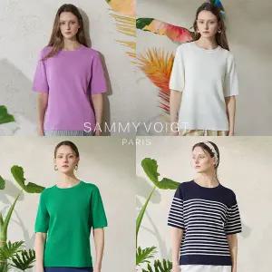 새미보이트 여성 쿨인견 세미 홀가 니트 4종