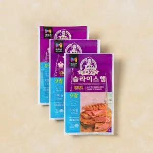 주부9단 슬라이스햄 100g*3