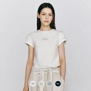 [지오다노] 395515 여 헴라인 그래픽 반팔티 (GRDN)