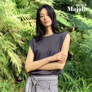 아뜰리에마졸리 [체험특가] 실크 블렌딩 티블라우스 1종 (네이비)