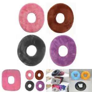 (브라운) 국내산 초극세사 도넛 마사지 얼굴베개/둥근/베개/안마/안면/얼굴/쿠션/구멍/동그란/경락/마사지/