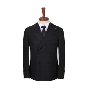 글렌체크 더블 브레스티드 수트 자켓(FHJAH2371)