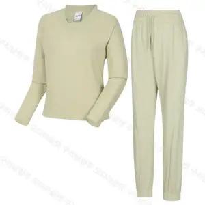 여성 간절기 트레이닝 맨투맨 상의 조거핏 바지 세트 PW3WN23S173 183_GN