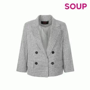 [SOUP]더블 버튼 싱글 숏 재킷_SA4JK31SG