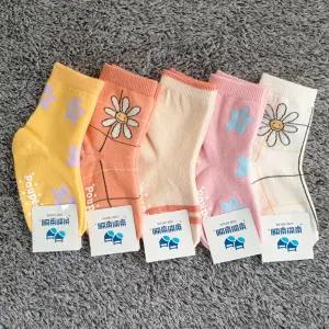 D다온플라워5족 봄 여름 가을 겨울 크리스마스 아동양말 유아 어린이 집 선물세트 유치원 답례품 아기 초등 방한