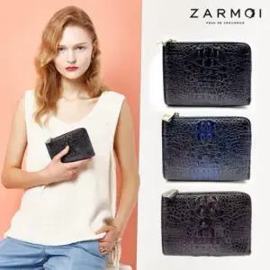 악어지갑 라미스 카이만 악어가죽 여성중지갑 지퍼중지갑 ZA 1119