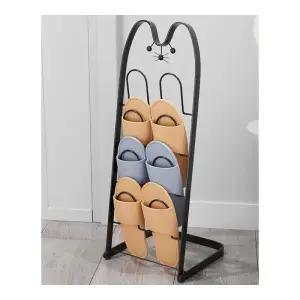 거실 실내화 거치대 슬리퍼꽂이 걸이대 철재 접이식 걸이