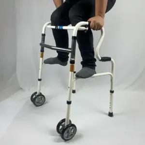 [일반구매] 국산 노인보행기 HM-606 환자용 접이식 워커 병원 어르신 걷기보조기 환자워커기