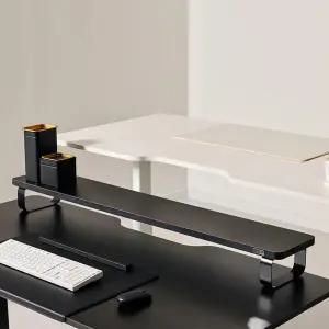 롱코 듀얼 모니터받침대 와이드 모니터선반 1200 23T