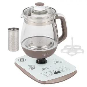 키친로즈 1800 프리미엄 글라스 전기 티포트 주전자/차/포트/가정용/무선/탕비실/커피/경비실/주방/사무실