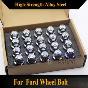 포드 호환 포커스 몬데오 엣지 익스플로러 레인저 타이어 휠 러그 너트 캡 볼트 호환 슬리브