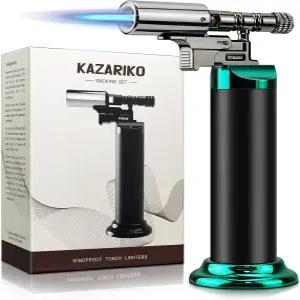 카자리코 스탠드형 토치라이터 가스토치 캠핑 숯불 장작 모닥불 피우기 요리 화력 조절 SG