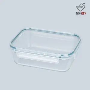 모든집기 두꺼운 내열유리 직사각형형 오븐글라스 BPA Free 에어프라이어 전자렌지 오븐