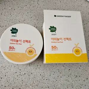 그린핑거 야외놀이 선팩트 블록 16g X 1EA / SPF50+ PA++++,무기자차, 순한 ,촉촉한, 영유아, 어린이선크림