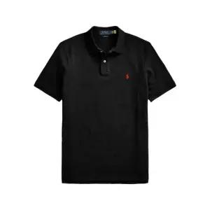 26SS 레드 포니 자수 클래식핏 카라 티셔츠 블랙 710783656 020