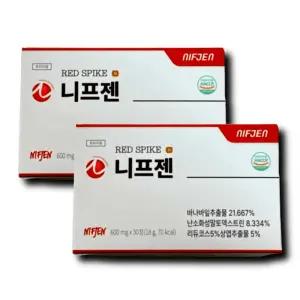 니프젠 스파이크 프리미엄 바나바잎 구아검 추출물 600mg 30정 2개