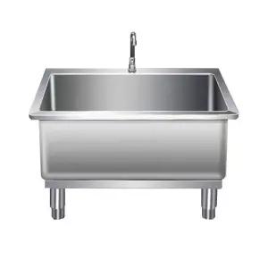 304 스텐 대형 걸레받이통 마포걸레 세척통 상가 화장실 다용도 청소용품 가정용 옥외용