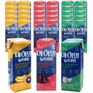 마이밀 뉴프로틴 (바나나10+딥초코10+산양유10)/30팩/식사대용 단백질 음료