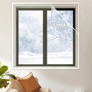 투명 방풍 비닐 두꺼운 창문용 방한 겨울 방풍 비닐 보온 결로방지 바람막이 블라인드 에어캡 틈새 차단