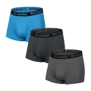 컬럼비아 남성드로즈 남자 사각팬티 팬티 3매-B(다크그레이/블루/그레이)-M(95)
