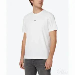 APC 마이크로 로고 박시핏 반소매 티셔츠 상의 화이트 블랙 COHBWF26387TAG