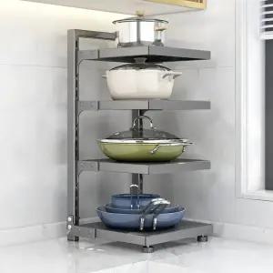 키친핏 멀티랙 냄비 정리대 후라이팬 정리대 3단