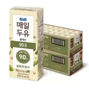 매일두유 99.9 190ml 48팩 무가당 두유 대용량 고단백