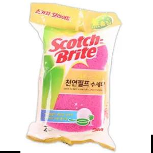 제로스크래치 3M 천연펄프수세미 2P 청소수세미 스폰지수세미 설거지수세미 흠집방지수세미 주방수세미