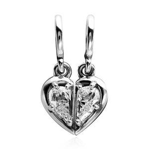 여성 스피리터블 마더  도터 하트 더블 펜던트 실버 참(792643C01)