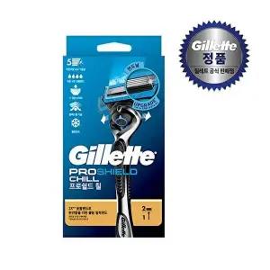 [질레트]질레트 프로쉴드 칠 면도기 핸들1입 + 면도날2입