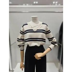 [NS홈쇼핑][이프네]단가라 브이넥 니트(IQ2WKT03)[35691271]