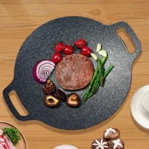 그리들 캠핑 코팅 그릴팬 고기 불판 삼겹살 인덕션 겸용 불고기판 36cm K662